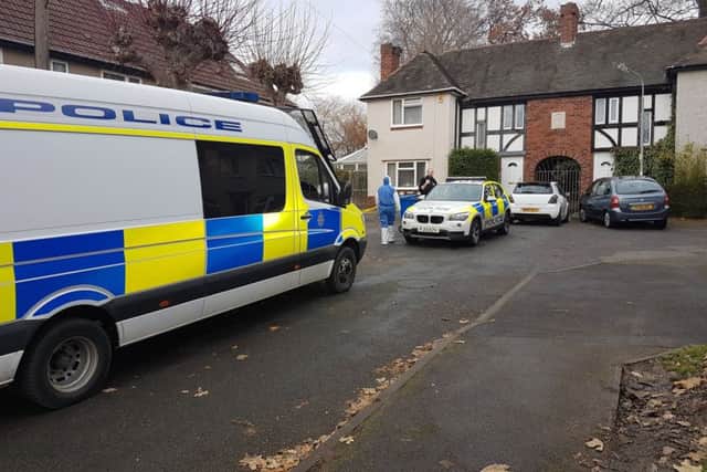 A police cordon is in place on Lucas Road in Newbold (Photo: Liam Norcliffe).