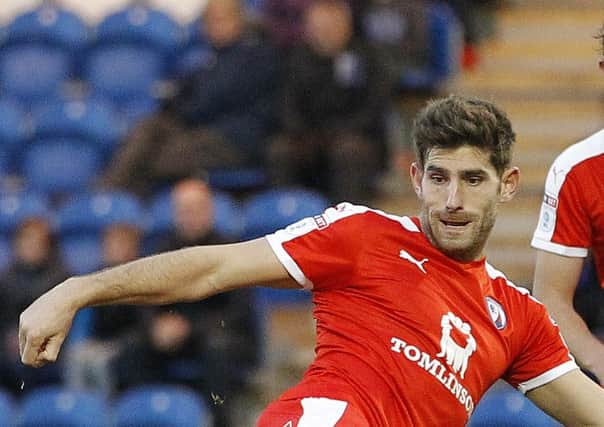 Ched Evans, netted Chesterfield's second at Dale.
