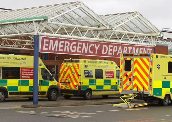 Chesterfield Royal Hospital's Accident and Emergency Department.