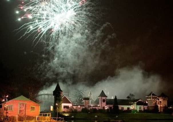 Fireworks at Gullivers Kingdom, Matlock Bath.