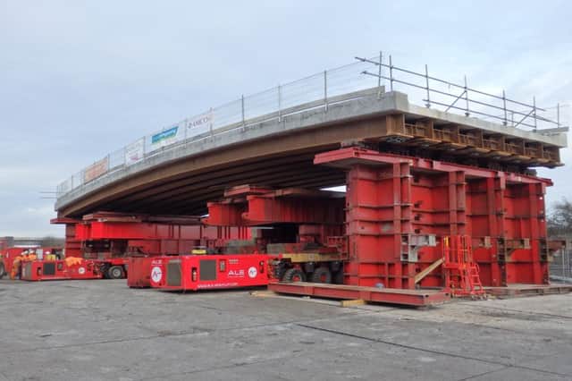The new Awsworth Road bridge structure. Picture submitted.