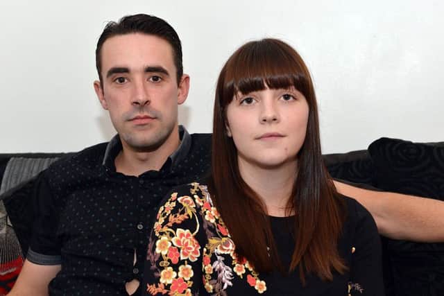 Laura Dann and Luke Read have been affected by the company's collapse. Picture: Brian Eyre.