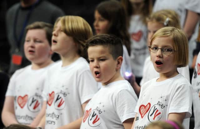 Young Voices performance at Sheffield Arena. Picture: Andrew Roe