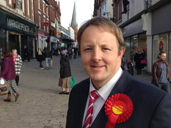 Chesterfield MP Toby Perkins.