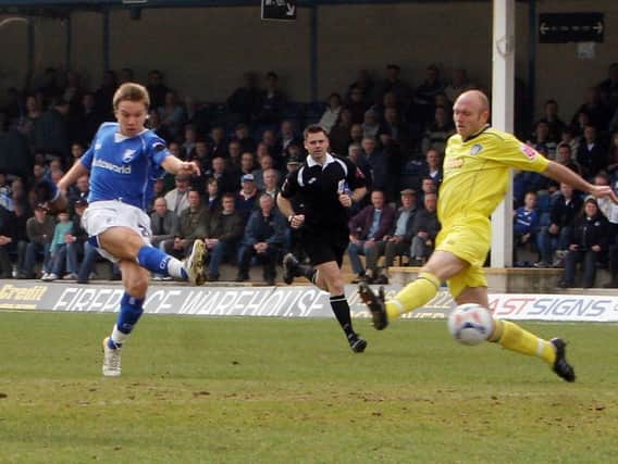 Jamie O'Hara in action for Chesterfield.