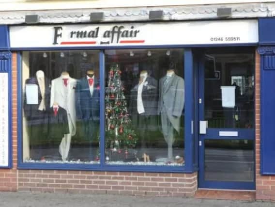 Chesterfield's Formal Affair wedding shop.
