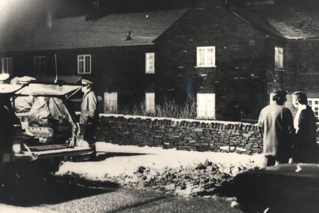 Police at Pottery Cottage, Eastmoor, Chesterfield.