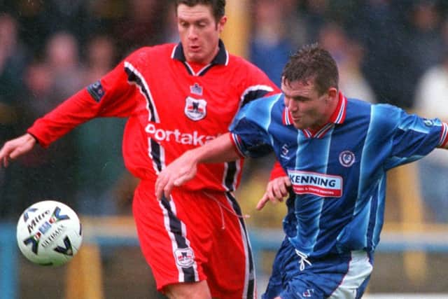 Paul Holland in action for Chesterfield.