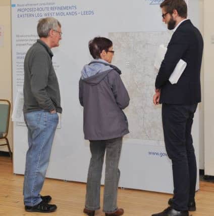 HS2 Information event at Staveley Speedwell Rooms