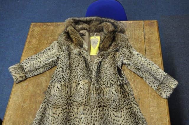 A genuine fur coat has been seized by Derbyshire Police