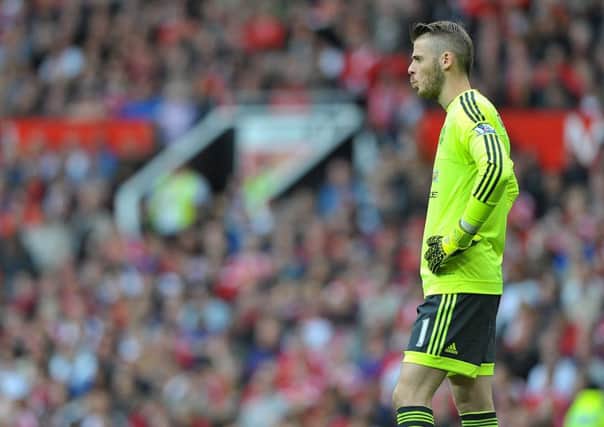 David De Gea in action for Manchester United during 3-0 home victory over Sunderland Picture by FRANK REID