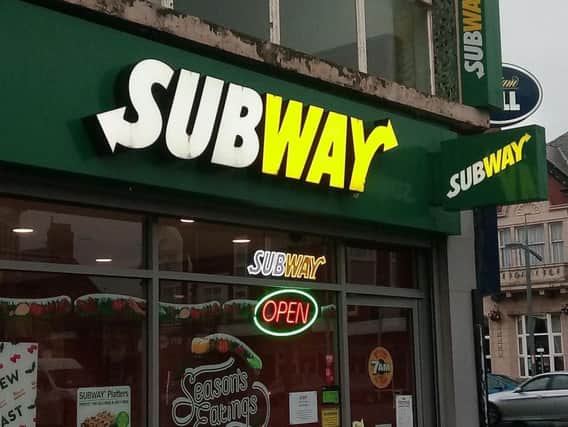 You can get a free 6-inch sub at participating Subway stores today.