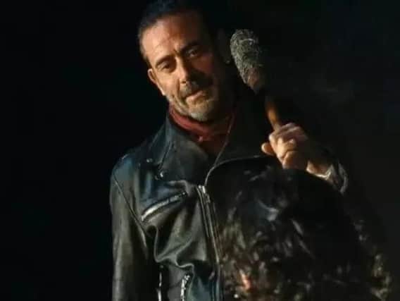 In the show, Negan kills one of his victims by playing "eenie meenie miny moe."