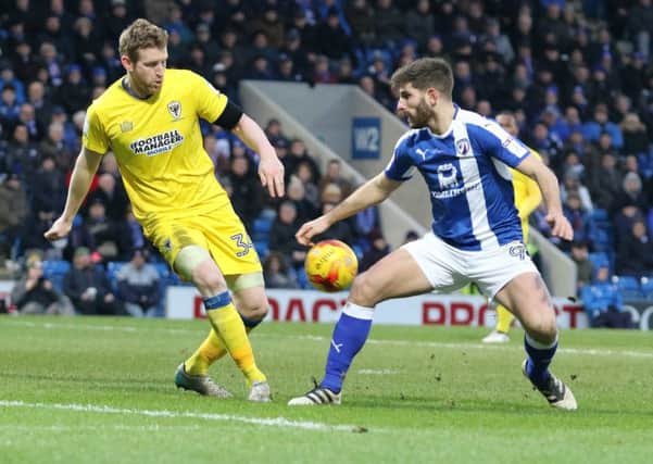 Chesterfield v Wimbledon, Ched Evans