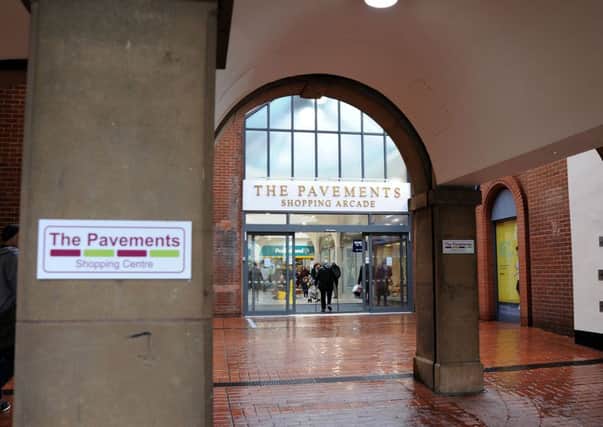 The Pavements Shopping Arcade entrance.