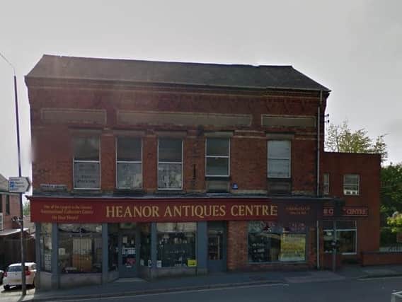 The crash caused 10,000 worth of damage to the stock at Heanor Antiques Centre.