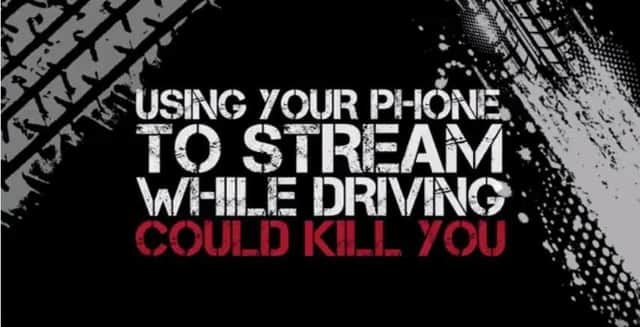 Derbyshire Police have produced a video to highlight the dangers of streaming while driving