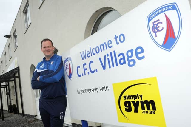 Chesterfield Football Club Village feature.
Liam Sutcliffe.