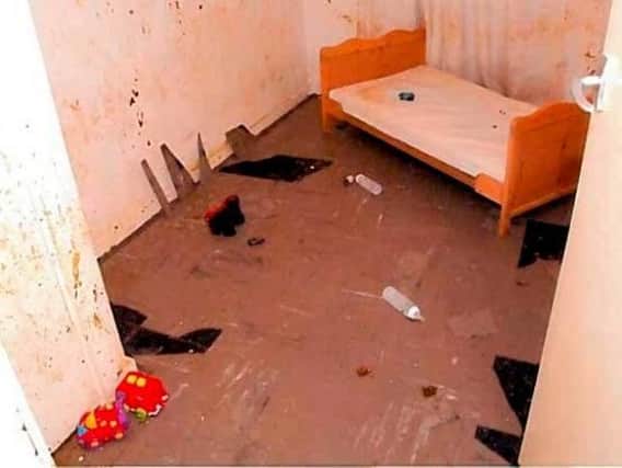 The room the toddlers were kept 'locked in'. Image issued by the Crown Prosecution Service.