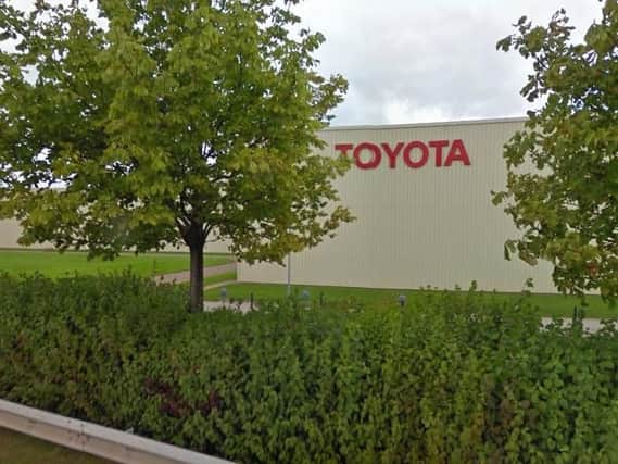 Toyota's site in Derbyshire. Google Street View.