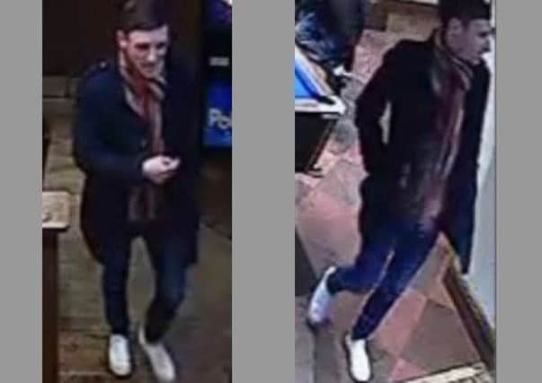 Police would like to speak to this man about an incident at a pub in Hasland.