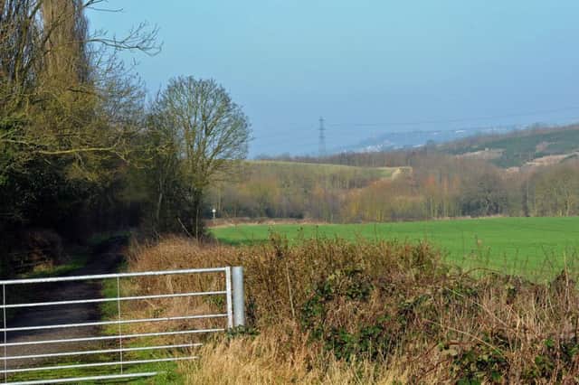 The Stockley Trail off Stockley Lane, Glapwell which leads to the old Glapwell Colliery site.