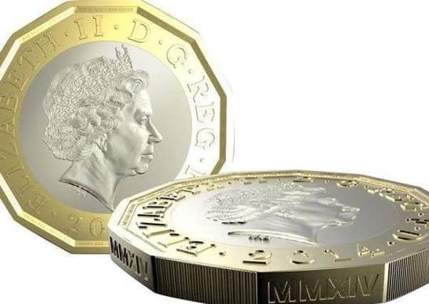 The new-look one pound coin