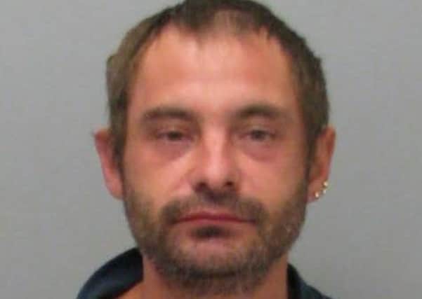 Pictured is Shane Barker, 39, of Harrogate Crescent, Breadsall, who has been jailed for nine months for damage, theft and harassment.