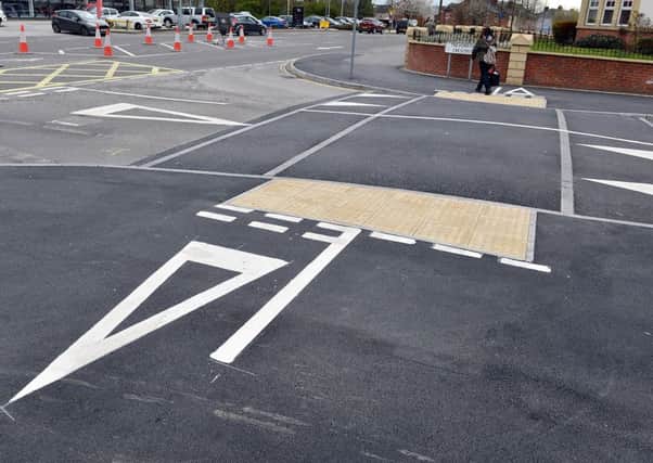 The new road layout at Trevorrow Crescent.
