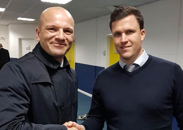 Guy Branston with Gary Caldwell