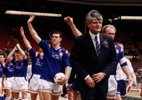 Chesterfield v Bury
May 28th 1995.
John Duncan leads the Chesterfield side out onto the Wembley turt