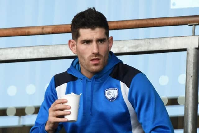 Picture Andrew Roe/AHPIX LTD, Football, EFL Sky Bet League One, Chesterfield Town v Rochdale, Proact Stadium, 25/03/17, K.O 3pm

Chesterfield's Ched Evans in the stand

Andrew Roe>>>>>>>07826527594