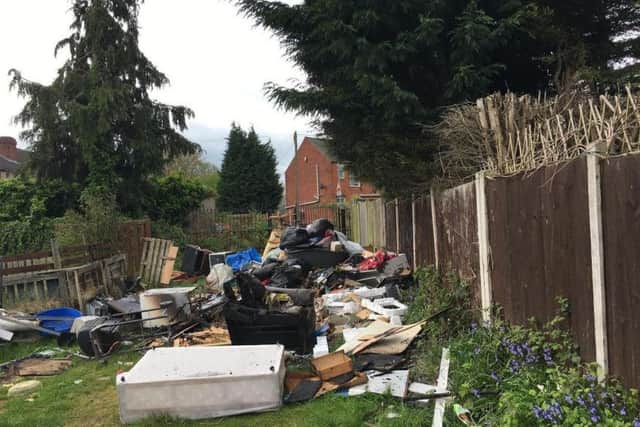 The temporary tip is attracting fly-tippers.