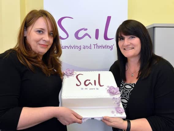 Ruth Gartland, SAIL project manager and counselling co-ordinator, and Elaine Eyre, SAIL administrator. Picture: Brian Eyre.