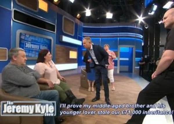 Dean Allcock and Kerry-Ann Fielding on the Jeremy Kyle Show (Photo: ITV).