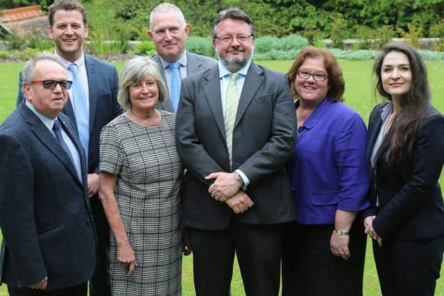 The new Conservative leadership of Derbyshire County Council.