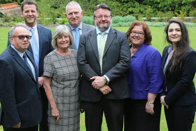The new Conservative leadership of Derbyshire County Council.