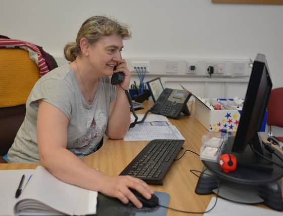 Feature on The Volunteer Centre, Chesterfield. Pictured is Centre worker Liz Woodcroft