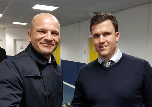 Guy Branston with Gary Caldwell