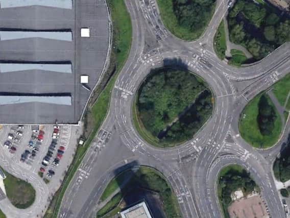 Chesterfield's Tesco roundabout. Picture: Google.