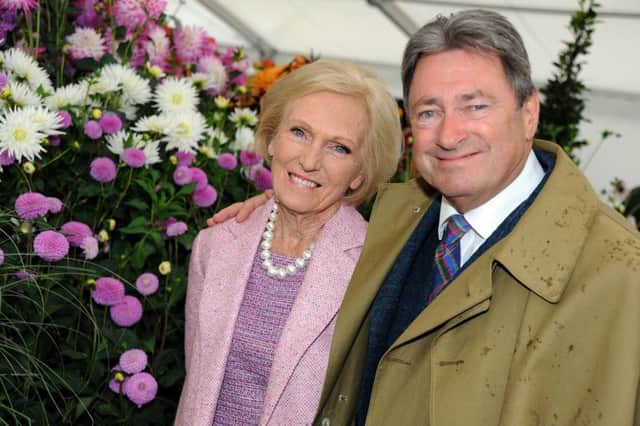 Mary Berry and Alan Titchmarsh who opened the RHS Flower Show at Chatsworth on Tuesday.