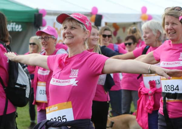 Breast Cancer Care's Pink Ribbonwalk in Bakewell.