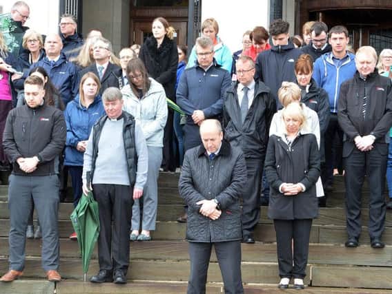 People in Chesterfield remember the victims of the London terror attack.