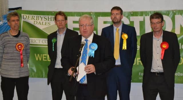 Sir Patrick McLoughlin retains his seat in the Derbyshire Dales at the 2017 General Election. Picture: Derbyshire Dales District Council