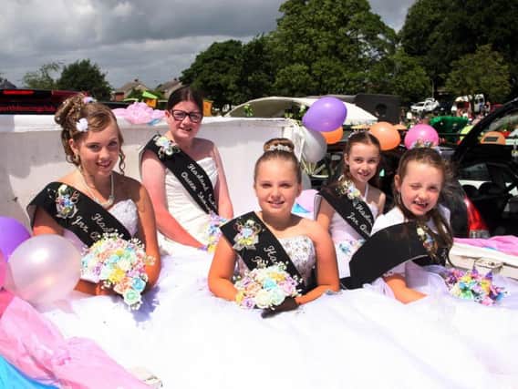 Hasland Gala queen Shannon Winters (second left) and her attendants.