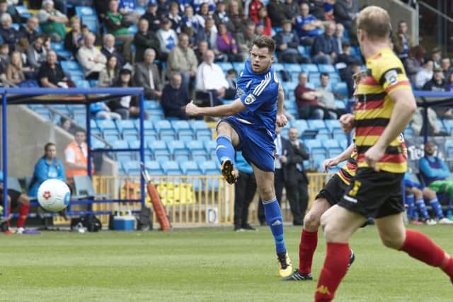 FC Halifax Town v Bradford Park Avenue. Jordan Sinnott