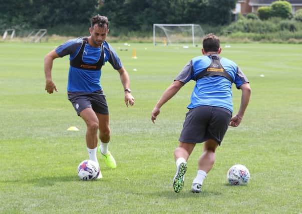 Sam Hird on the first day of 2017 pre-season training (Pic: Tina Jenner)