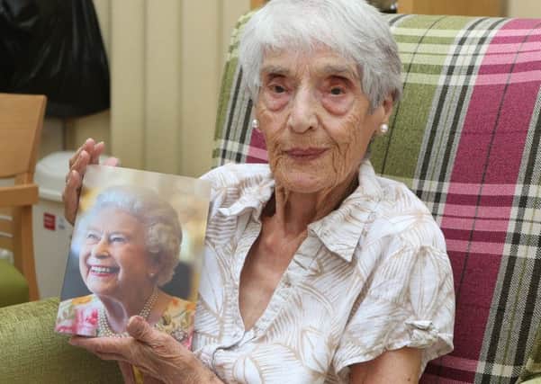 Florence Dodd at her 100th birthday party.