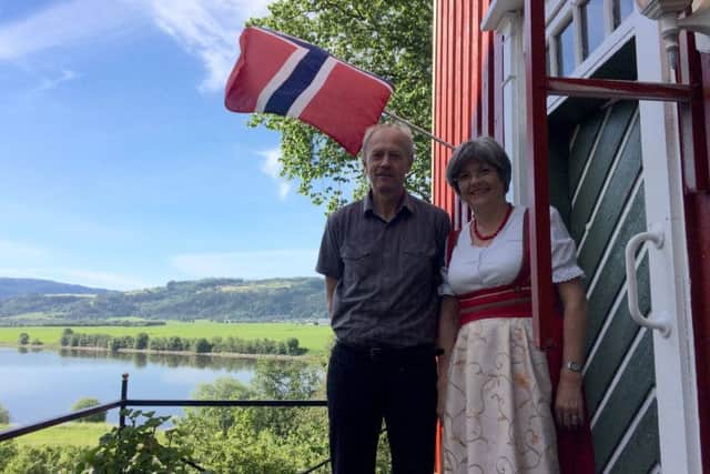 John and Karon Wanvik, owners of Sundet Farm, which is located on the pilgrim path and offers accommodation and food for pilgrims and others.