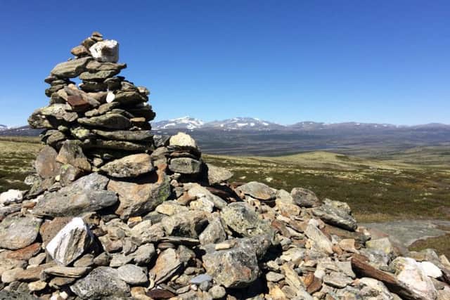 The pilgrims trail runs through the Dovre mountains